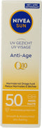 NIVEA SUN UV Anti-Age Q10 Zonnebrand Gezicht - SPF 50 - Zonnebrandcreme - Anti Rimpel Zonnecrème - 50 ml