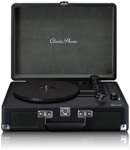 Lenco TT-115 - Bluetooth platenspeler met luidsprekers - Retro koffer - Zwart
