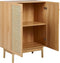 NIVO - Dressoir - Lichtbruin - 2 deuren - Hout/Rotan