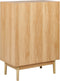 NIVO - Dressoir - Lichtbruin - 2 deuren - Hout/Rotan