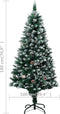 vidaXL - Kunstkerstboom - met - verlichting - kerstballen - dennenappels - 180 - cm