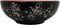 vidaXL - Opzetwasbak - rond - Φ41x14 - cm - keramiek - zwart - en - rood