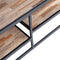 WOOOD Vic Salontafel - Hout/Metaal - Teak/Zwart - 40x120x60