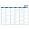 INNI - Groot Memento Kalender (2026) - 6-Maandoverzicht met Belgische Feestdagen - 430x320mm