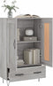 vidaXL - Hoge - kast - 69,5x31x115 - cm - bewerkt - hout - grijs - sonoma - eikenkleurig