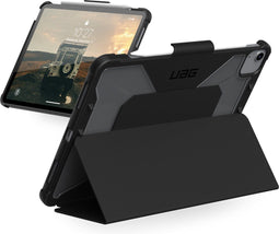 Urban Armor Gear Plyo - Bookcase voor Apple iPad Air 5 (2022) - Volledige bescherming met standaard - Zwart/IJs