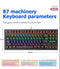 ZIYOULANG K2 - Mechanisch gaming toetsenbord - RGB LED - Zwart