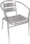 Aluminium Stoelen - Zilver - Stapelbaar - Set van 4