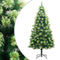 vidaXL - Kunstkerstboom - met - scharnieren - en - standaard - 120 - cm