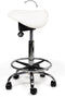 Split-zit ergonomische zadelkruk Zwart zithoogte 50CM t/m 68CM Met voetring