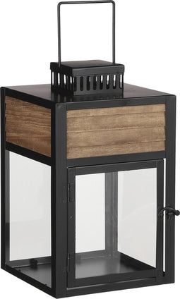 House of Seasons Saga Lantaarn - L19 x B18,5 x H30 cm - Zwart