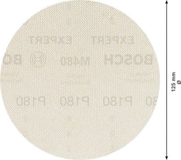 Bosch Expert M480 - Schuurnet - Tot 4x betere stofafzuiging - 125 mm (korrel 180)