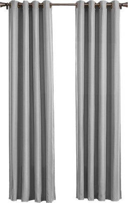 Larson - Luxe effen blackout gordijn - met ringen - 3m x 2.5m - Lichtgrijs