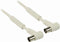 Nedis Coaxkabel - Coax Male naar Coax Female - 10 m - Vernikkeld - 120 dB - 75 Ohm - Viervoudig Afgeschermd - Wit