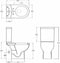 vidaXL - Toilet - met - afvoer - achter - keramiek - wit