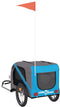 vidaXL - Hondenfietstrailer - oxford - stof - en - ijzer - blauw - en - grijs