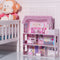 Coast Groot Poppenhuis - 3 Verdiepingen - 5 Kamers - Hout - Roze - 61 x 26,5 x 71 cm
