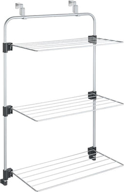 Tomado Gale - Droogrek - 11 meter drooglengte - Ophangbaar aan deur of douchewand - Zilvergrijs