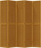 vidaXL - Kamerscherm - met - 5 - panelen - massief - paulowniahout - bruin