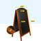 BRASQ Krijtstoepbord Elegance Mahonie - 70x130 CM - Krijtbord - Reclamebord - Stoepbord -