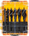DeWalt DT90238-QZ - Set van 6 houtboren - 3 taps toelopende groeven - 152 mm (set van 6)