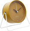Tafel Wekker 14x13x7cm-Stil-Geel-Metaal-NeXtime Berlin Table
