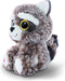 NICI Knuffel Wasbeer - Clooney - pluche - grijs - 15 cm - knuffeldier