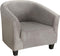 Stretch Chesterfield fauteuilhoes Kussenovertrekken Cocktailstoelhoes 1 zits Wasbaar Antislip clubfauteuilhoes voor bar Woonkamer Slaapkamer Receptie (grijs fluweel)