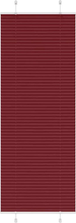 vidaXL - Plissé - rolgordijn - 70x200 - cm - stofbreedte - 69,4 - cm - bordeauxrood