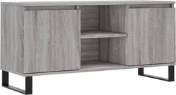 vidaXL - Tv-meubel - 104x35x50 - cm - bewerkt - hout - grijs - sonoma - eikenkleurig