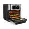 Princess 182065 - Heteluchtfriteuse en Oven - 10 liter - 3 bakplaten - RVS - touchscreen - High Speed Air Convection Technology