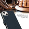 Selencia iPhone 14 Plus - Echt Lederen Bookcase - 3 Pashouders - Blauw