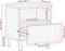 vidaXL - Nachtkastjes - 2 - st - 40x33x46 - cm - massief - mangohout - bruin
