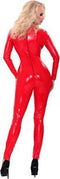Guilty Pleasure GP Datex Catsuit Met Rits - Rood