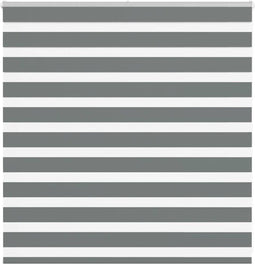vidaXL - Zebra - rolgordijn - 145x100 - cm - stofbreedte - 140,9 - cm - donkergrijs