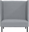 vidaXL - Hoge - rug - Lichtgrijs - 109x56x121 - cm - Stof