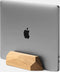 Oakywood Laptop Dock - Massief Eiken - Echt Hout Verticale MacBook/Laptop Standaard - Clean Desk Design