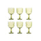 Set van bekers Home ESPRIT Groen Kristal 380 ml (6 Stuks)