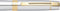Sheaffer rollerball - 300 - zwart met glanzend goud en chroom - penpunt M - schrijfkleur zwart - SF-E1934251
