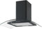 Continental Edison Decoratieve kap - L60 cm - zwart en glas