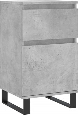 vidaXL - Dressoir - 40x35x70 - cm - bewerkt - hout - betongrijs