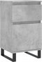 vidaXL - Dressoir - 40x35x70 - cm - bewerkt - hout - betongrijs