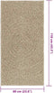 vidaXL - Vloerkleed - ZIZUR - beige - binnen - en - buiten - 60x110 - cm - jute - look