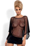 Obsessive Punker Jurk & String - Erotische Lingerieset - Maat S/M - Zwart