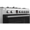 Etna FG190RVS - Gas/Electric Fornuis - 3-rings Wokbrander - Roestvrijstaal