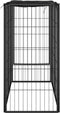 vidaXL - Hondenkennel - 10 - panelen - 50 - x - 100 - cm - gepoedercoat - staal - zwart