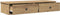 vidaXL - Wandschap - met - lades - 100x37,5x19cm - bewerkt - hout - artisanaal - eiken