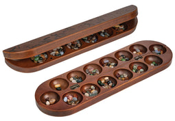 Kalaha hevea hout vouwb.40x12,6 cm