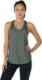 Dames Tanktop Sporttop Racerback Fitness Yoga Mouwloze Shirts, 2-Pack