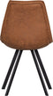 WOOOD Swen Eetkamerstoel - PU - Cognac - Set van 2